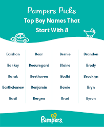 top baby boy names that start with b