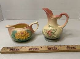 Hull Pottery Two Small Pitchers 602