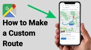 custom route in google maps