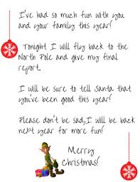 Elf on the shelf sick letters. Elf On The Shelf Goodbye Free Printable Letter Simple Mom Review
