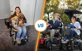 power chair vs mobility scooter which