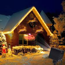 Yunlights Christmas Lights Projector Santa Reindeer Led