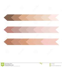 Skin Tone Color Infographic Dark To Light Chart Tones
