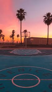 los angeles court basketball background