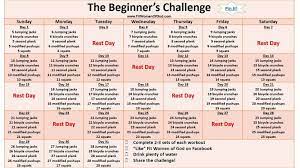Workout Challenge Beginner