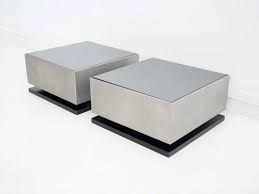 small side tables with mirrored glass