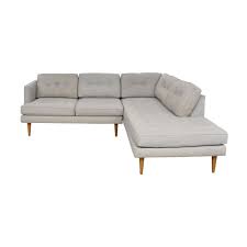 mid century chaise sectional sofa