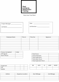 Software And How To Create A Daily Crew Time Sheet Real