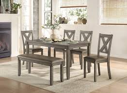 Match your unique style to your budget with a brand new gray dining room tables to transform the look of your room. Amazon Com Homelegance 6 Piece Pack Dinette Set Gray Table Chair Sets