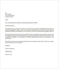 Interview Rejection Letter