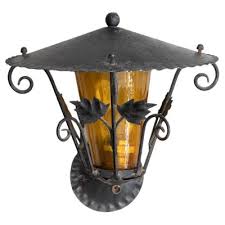 early 20th century outdoor wall lamp