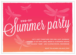 summer sunset party invitations by