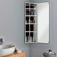 Reims Single Door Corner Mirror Cabinet