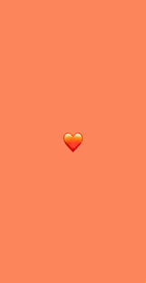 orange heart emoji iphone love hd