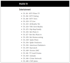 Channels subject to change at any time without notice. How To Search Through Pluto Tv