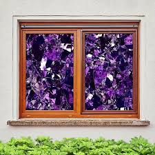 3d purple glass o280 window print