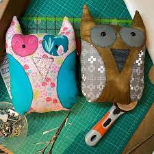 s fabric owl soft toy free