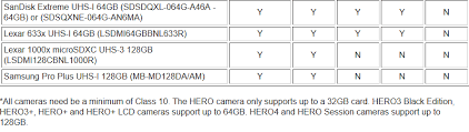 Best Micro Sd Card For Gopro Hero Action Cameras Lexar Vs