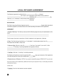 free legal retainer agreement template