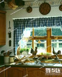 above sink in country kitchen
