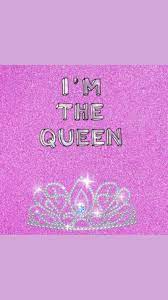 im queen glitter pink purple
