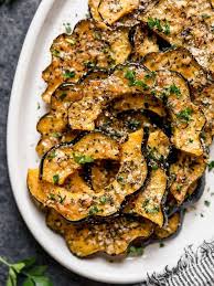 herb roasted acorn squash with parmesan