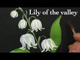 How To Paint Lily Of The Valley Flowers