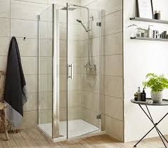 nuie pacific 1850mm high hinged shower