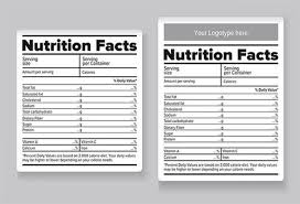 Blank Nutrition Label Template Excel Nutrition Facts Label