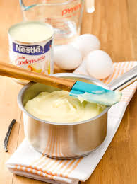 crema pastelera con leche condensada