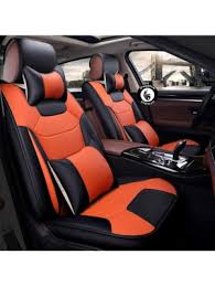 Car Seat Covers In Black Orange For All