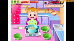Chơi game trẻ em bé học nấu ăn, Video chơi game trẻ em em bé học nấu ăn cực  hay - YouTube