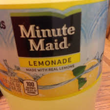 minute maid lemonade and nutrition facts
