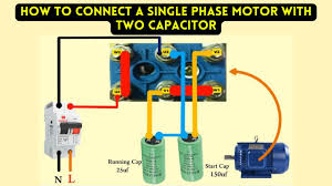 how to connect a single phase motor