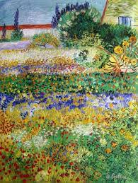 Flowering Garden Painting By Vincent