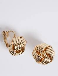m s collection gold plated stud