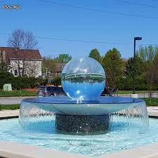 Modern Acrylic Sphere Water Fountain