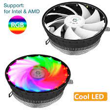 cpu cooler fan heatsink rgb led for