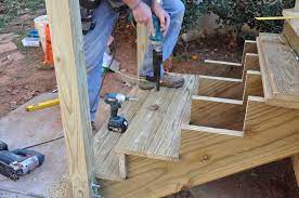 Extra Support For Long Stair Stringers | Decks.com | Deck stairs, Building  deck steps, Deck steps