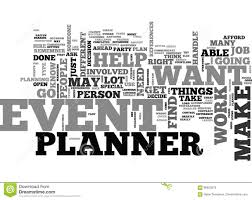 When You Need An Event Planner And When You Don Word Cloud Stock