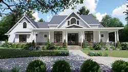 A kitchen pantry, powder room and mud room also occupy the main level. Modern Farmhouse Plans Modern Farmhouse Open Floor Plans