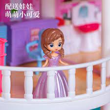 Đồ chơi nhà cho bé gái 3 tuổi 9 công chúa biệt thự lâu đài quà tặng sinh  nhật búp bê Barbie - Ngôi nhà búp bê