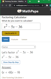 Factor Calculator With