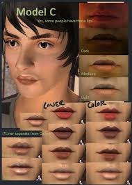 mod the sims who are you unique lip