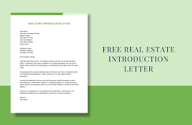 free real estate letter template