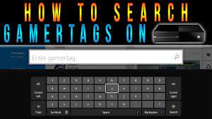 xbox one how to search gamers