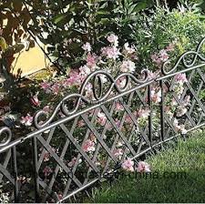 Wrought Iron Garden Fence Design