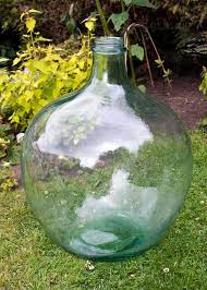 Vintage Retro Large Green Glass Carboy