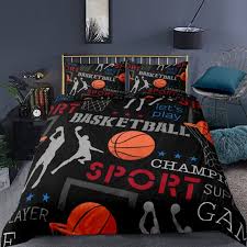 3d basketball bedding set full sports