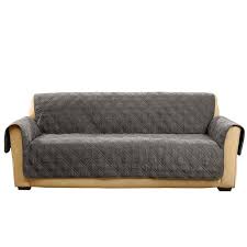 dark gray polyester sofa slipcover